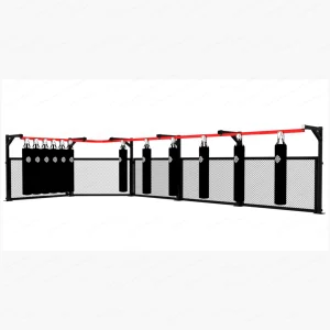 Sistema de rieles de soporte con paneles MMA